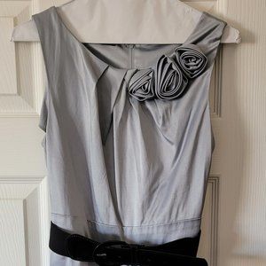 Gray Maurices Belted Brides Maid Knee Length Dress Size 7/8